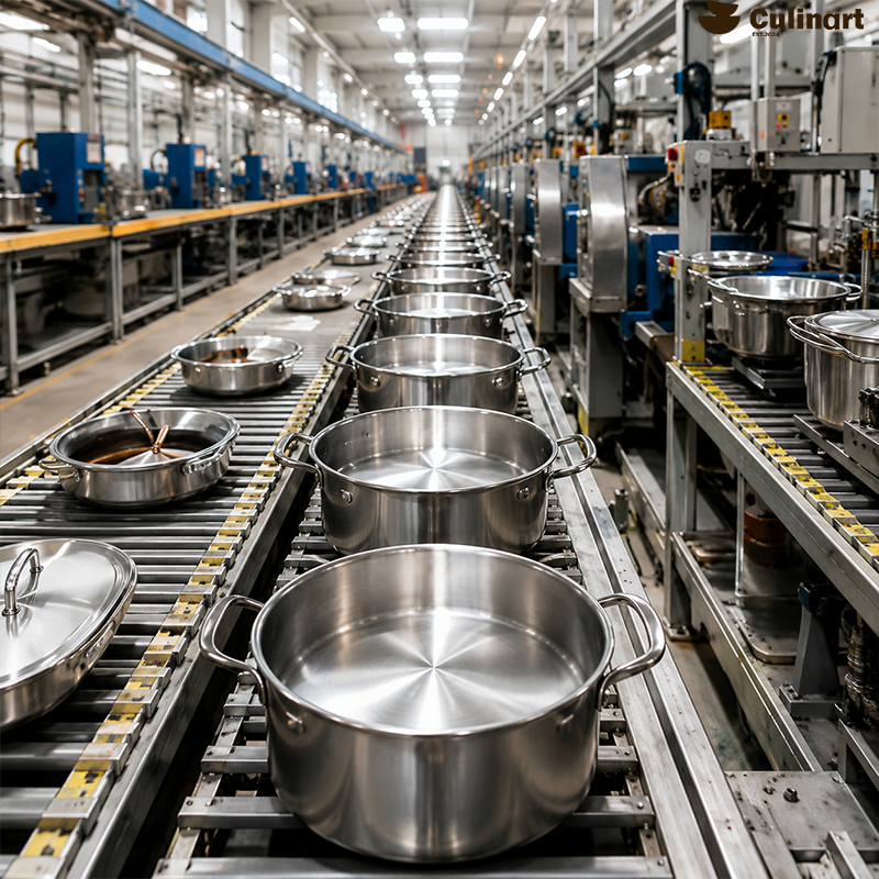How We Manufacture Stainless Steel Cookware