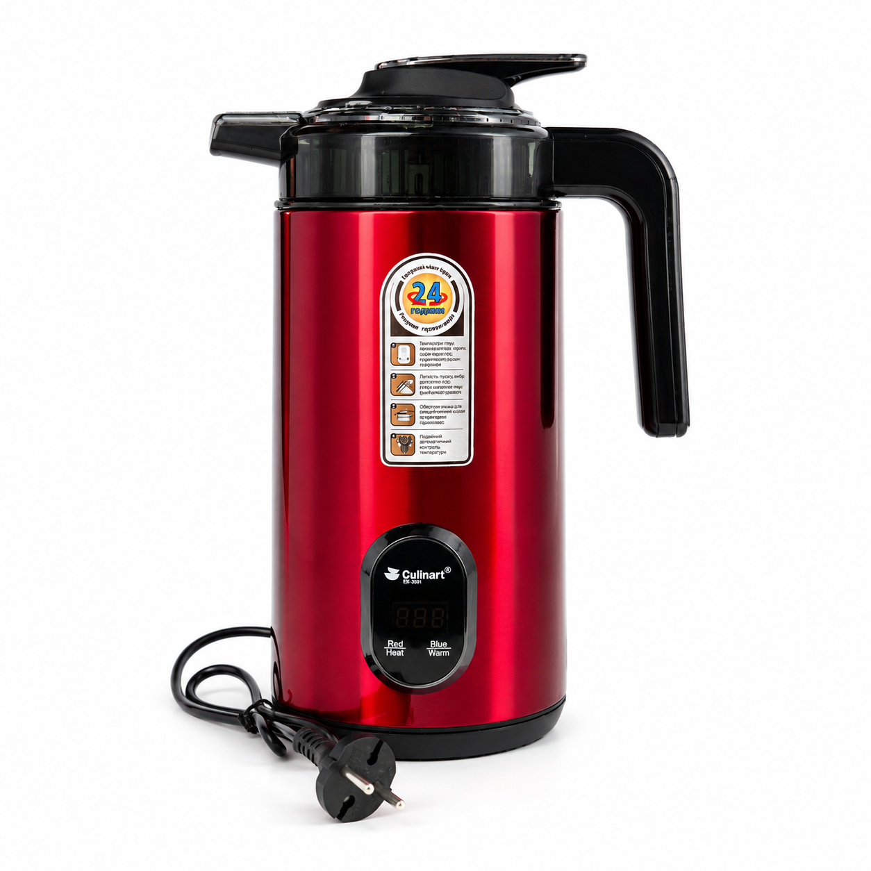 1.6L Temperature Control Kettle with Stainless Steel Inner Tank