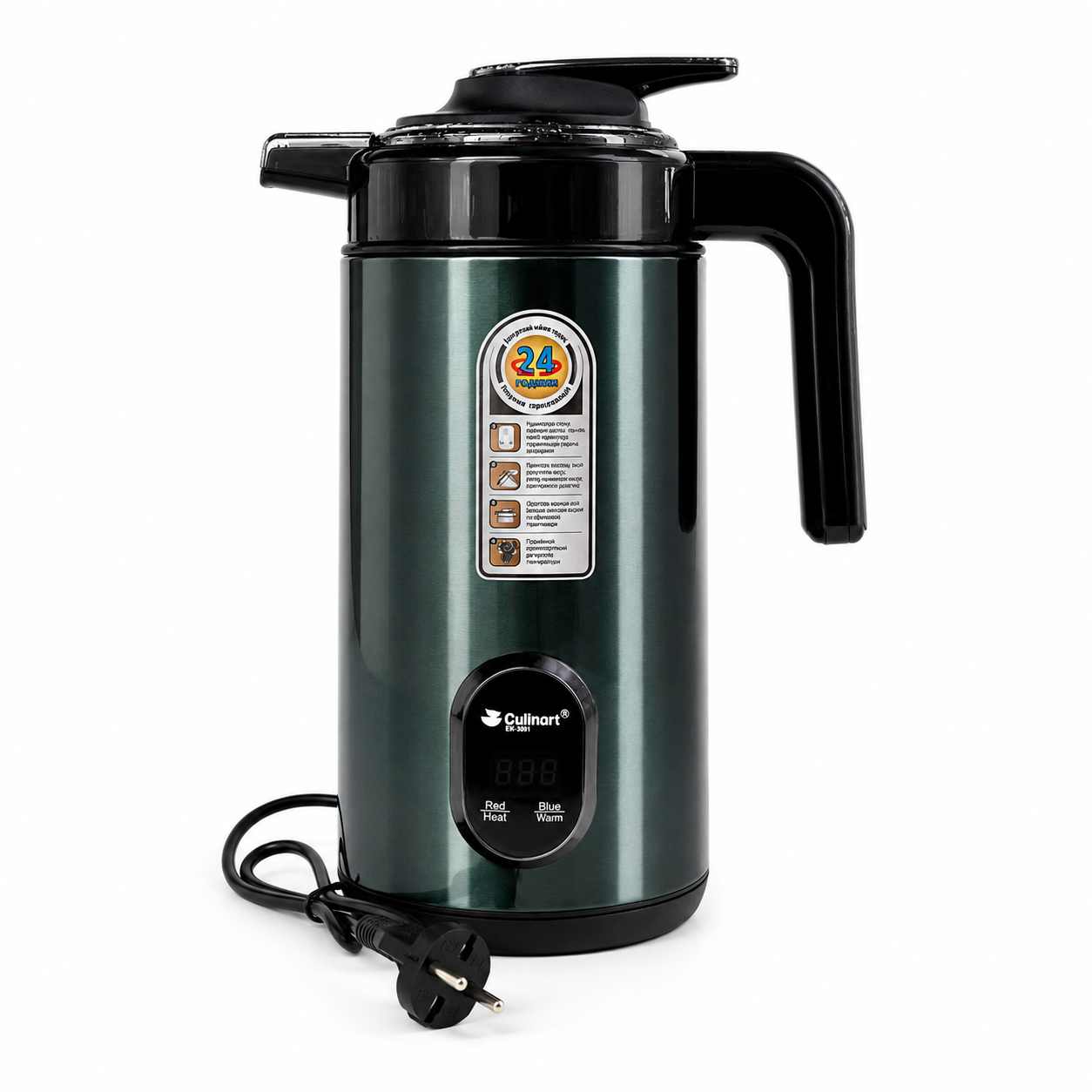 1.6L Temperature Control Kettle with Stainless Steel Inner Tank
