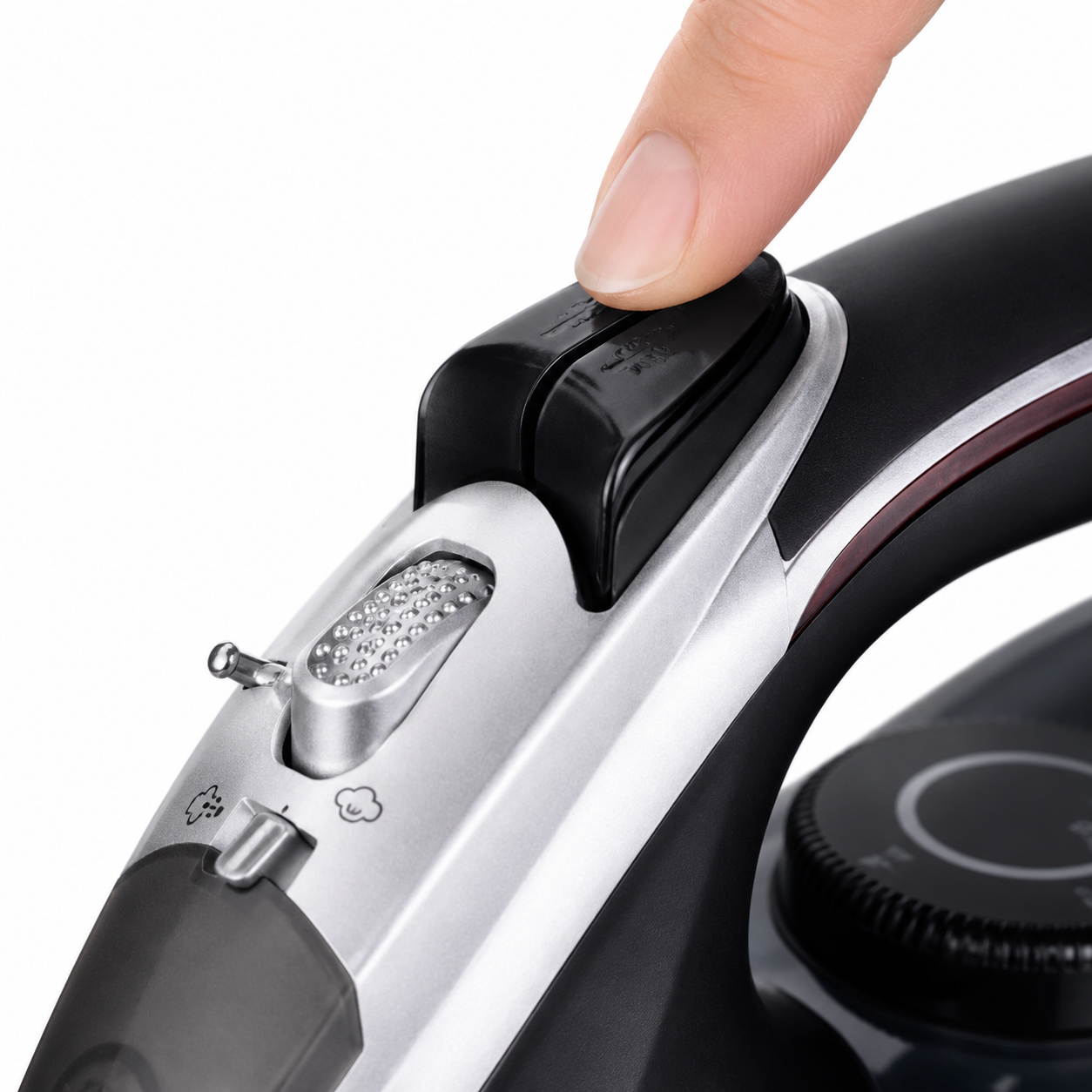 Steam Electric Iron with Ceramic Soleplate & Adjustable Temperature Control