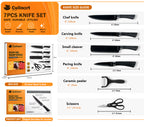 6-Piece Kitchen Knife Set with Scissors & Peeler
