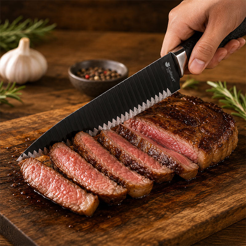 6-Piece Kitchen Knife Set with Scissors & Peeler