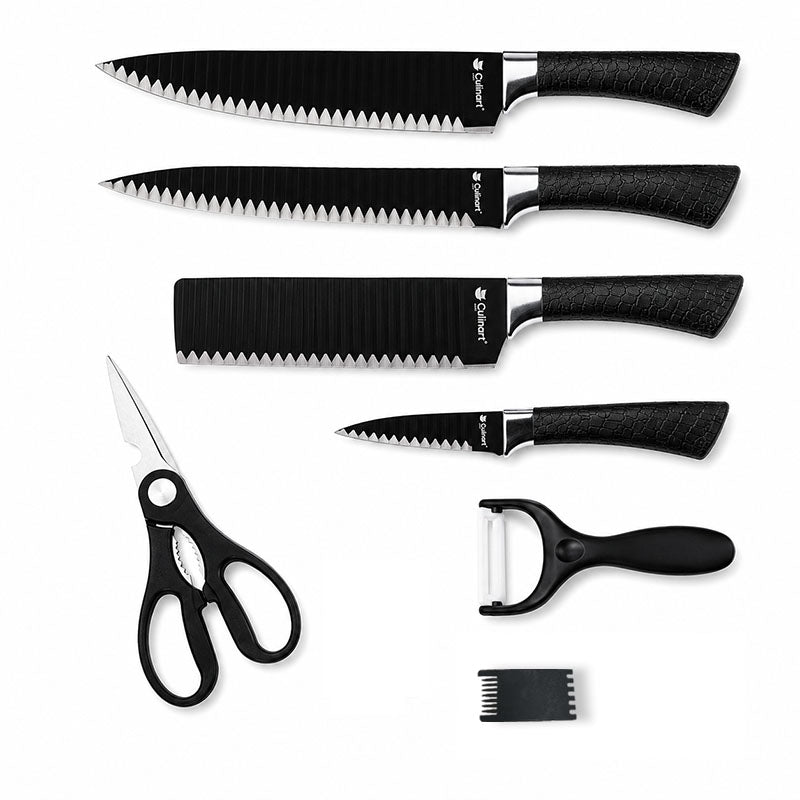 6-Piece Kitchen Knife Set with Scissors & Peeler