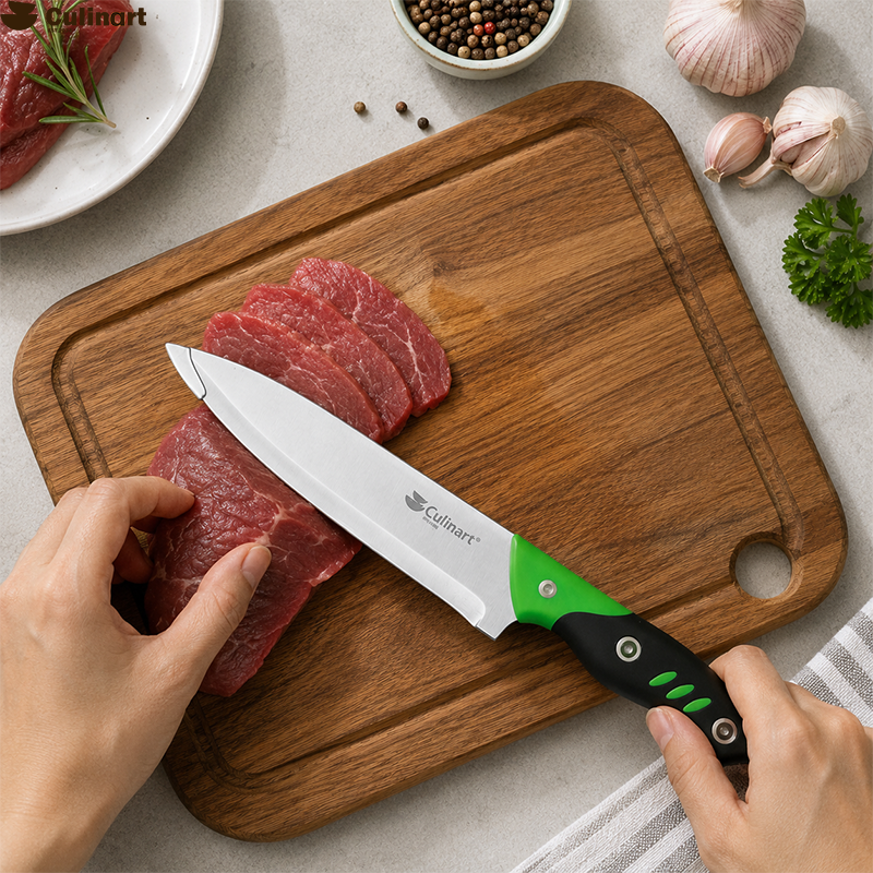7-Inch Stainless Steel Kitchen Knife with Plastic Handle