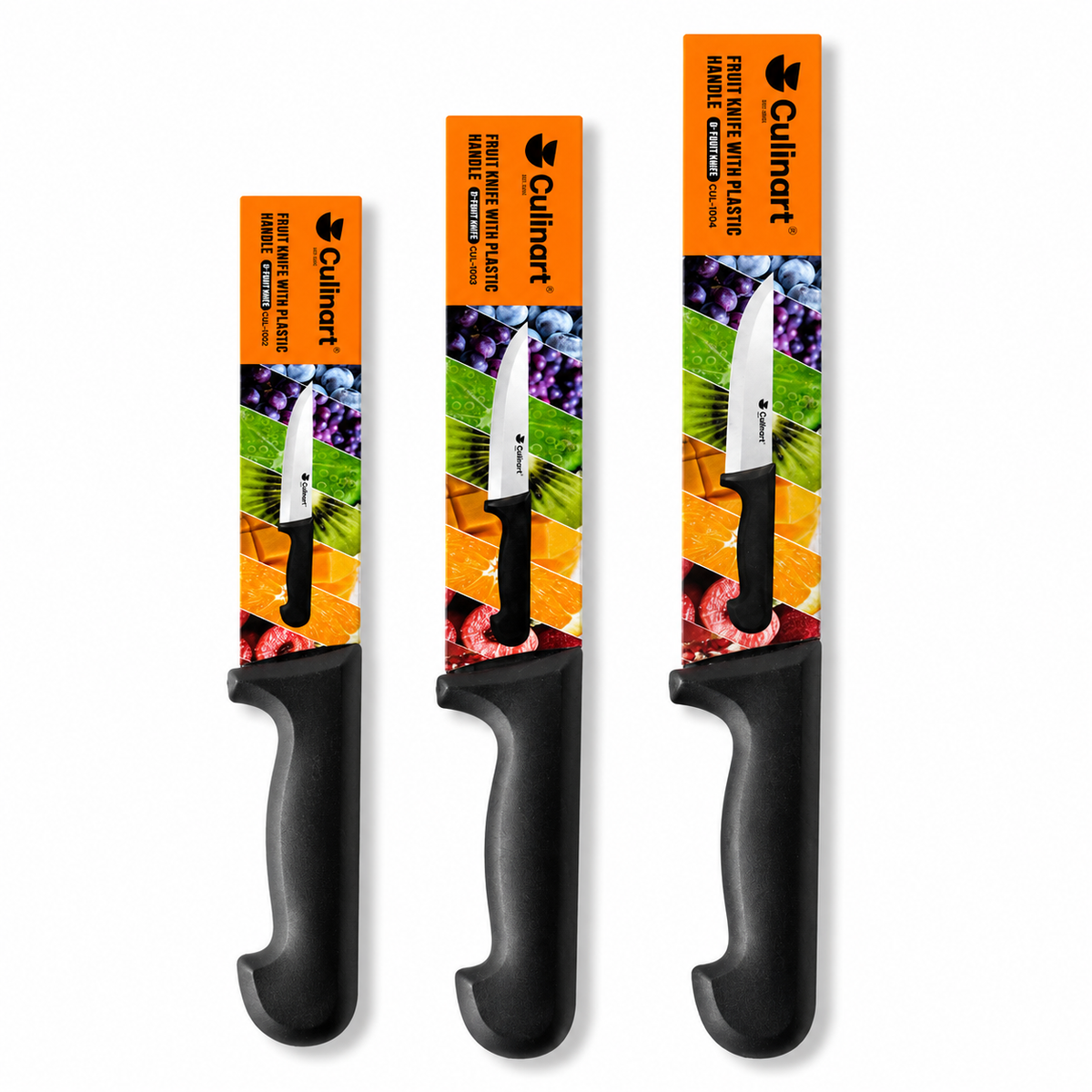 Stainless Steel Kitchen Knife with Plastic Handle