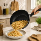 Non-Stick Deep Fry Pan with Glass Lid
