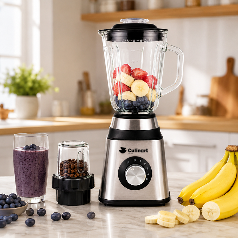 Extracteur de jus Blender en acier inoxydable avec bol de broyage