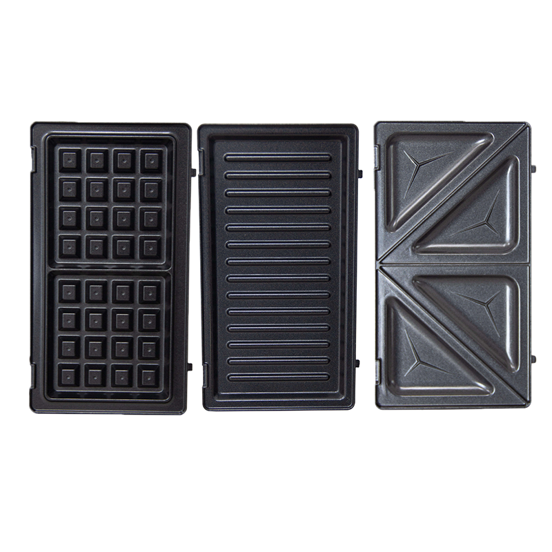 Sandwichera multifunción 3 en 1 con placas antiadherentes desmontables