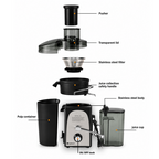 Culinart Multi-Function 4-in-1 Juice Extractor with Blender & Grinder Attachments