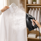 Steam Electric Iron with Ceramic Soleplate & Adjustable Temperature Control