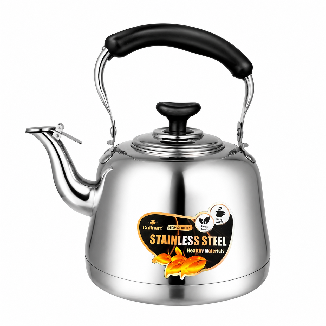 Classic Stainless Steel Whistling Tea Kettle For Retail & Wholesale