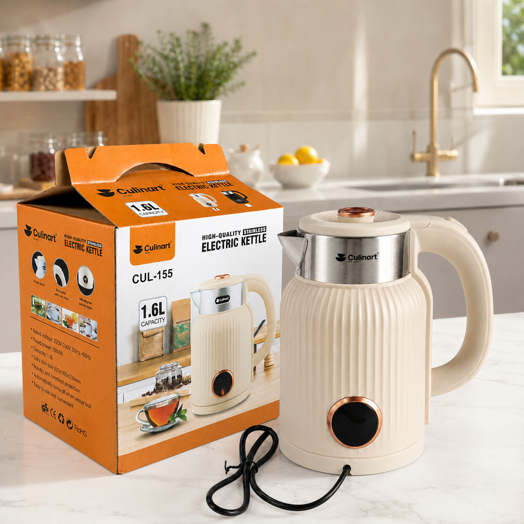 1.6L Elegant Cream Electric Kettle for wholesale & retail