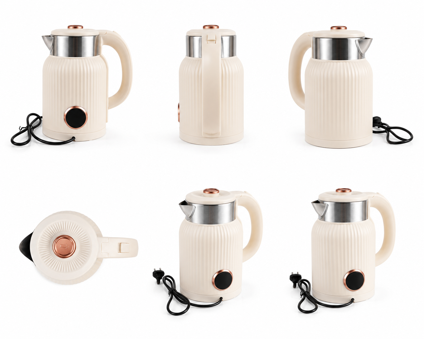 1.6L Elegant Cream Electric Kettle for wholesale & retail