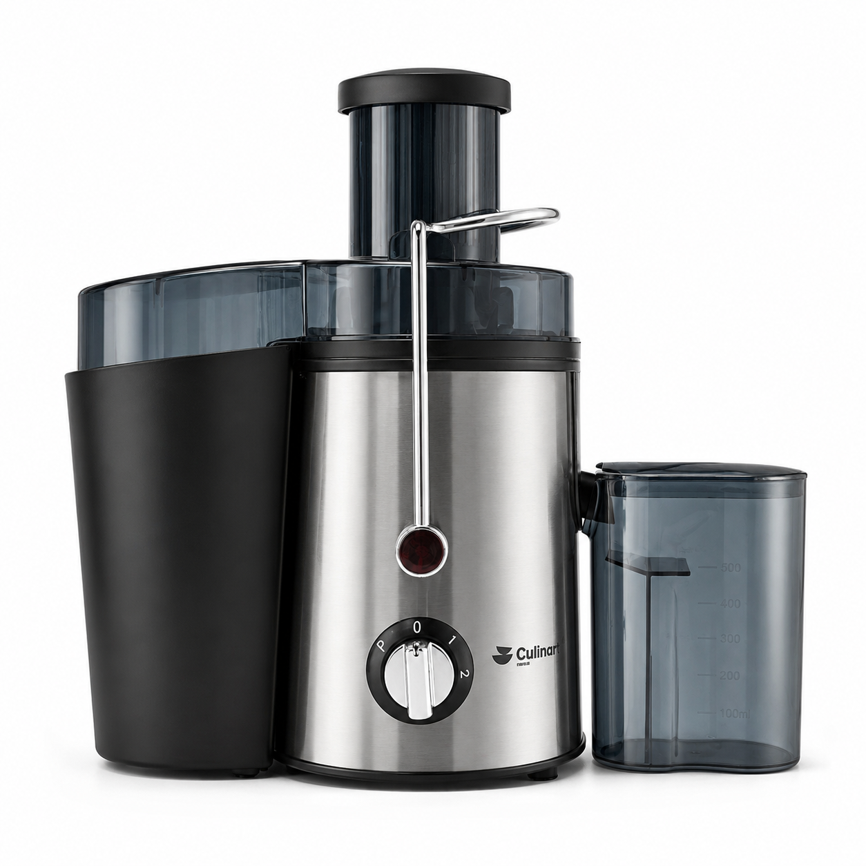 Extracteur de jus 850 W avec corps en acier inoxydable