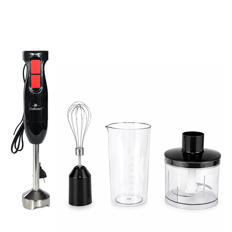 Culinart Hand Blender with Stainless Steel Shaft & Multi-Function Attachments