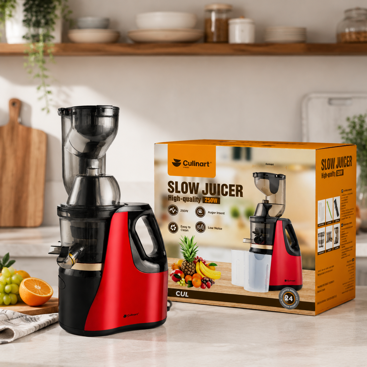 Machine à jus à rotation lente 250 W pour la vente au détail et en gros