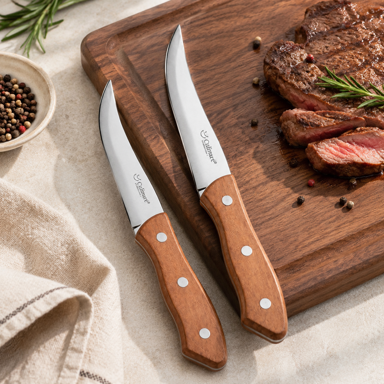Stainless steel wood Handle Kitchen Knife