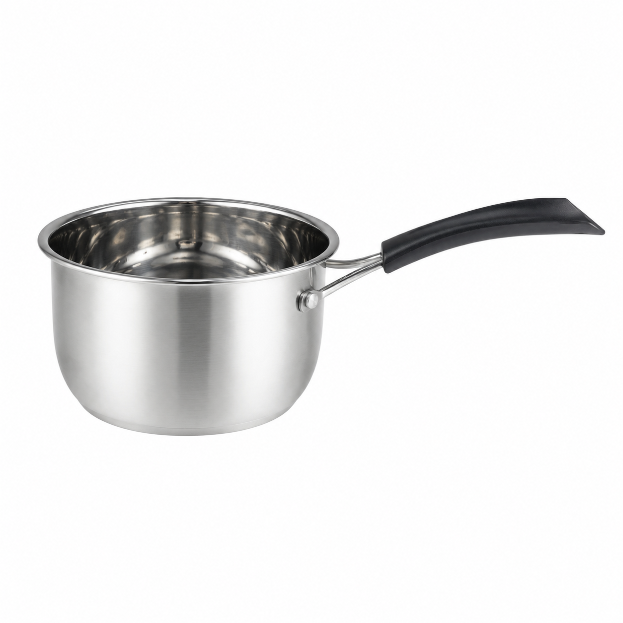 Stainless Steel Saucepan with Heat-Resistant Handle