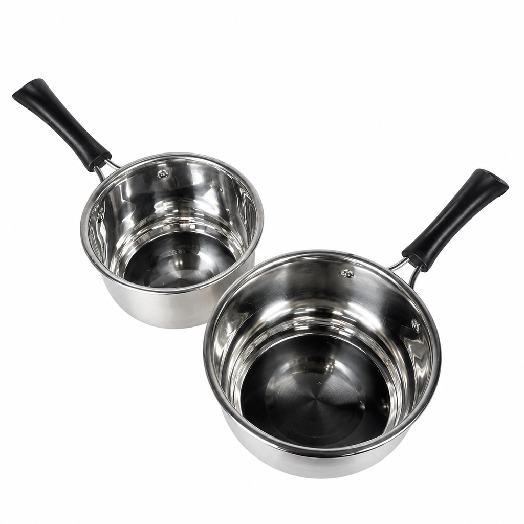 Stainless Steel Saucepan with Heat-Resistant Handle
