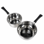 Stainless Steel Saucepan with Heat-Resistant Handle