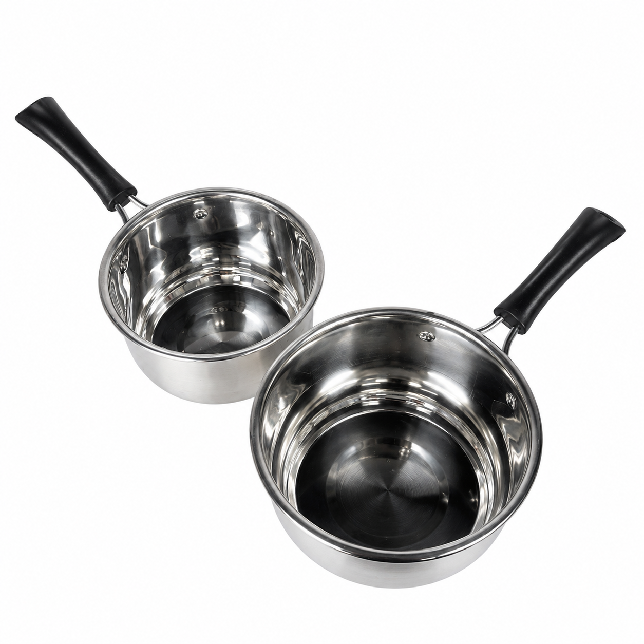 Stainless Steel Saucepan with Heat-Resistant Handle