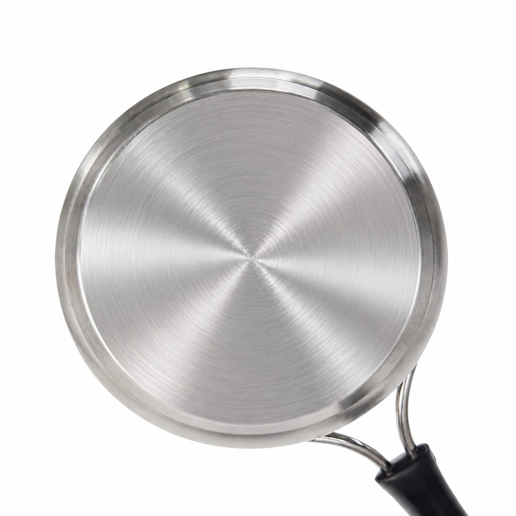 Stainless Steel Saucepan with Heat-Resistant Handle