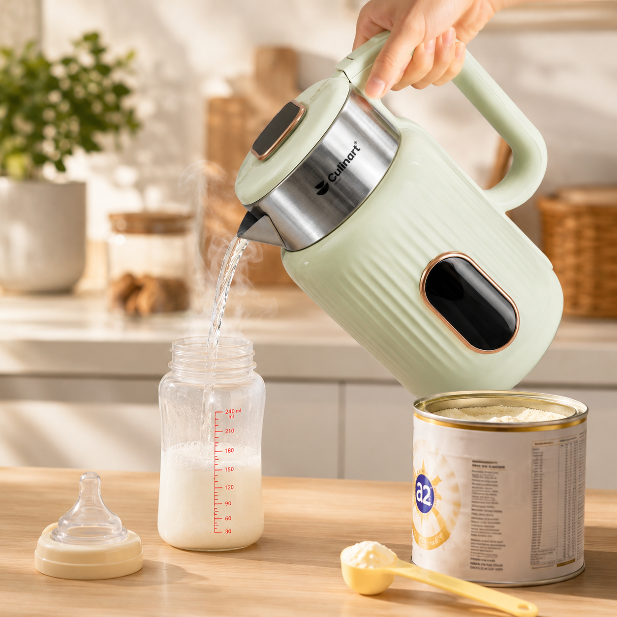 Wholesale 1.8L Electric Kettle with Custom Branding Options for Home Appliance Distributors