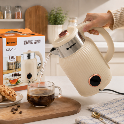 1.6L Elegant Cream Electric Kettle for wholesale & retail