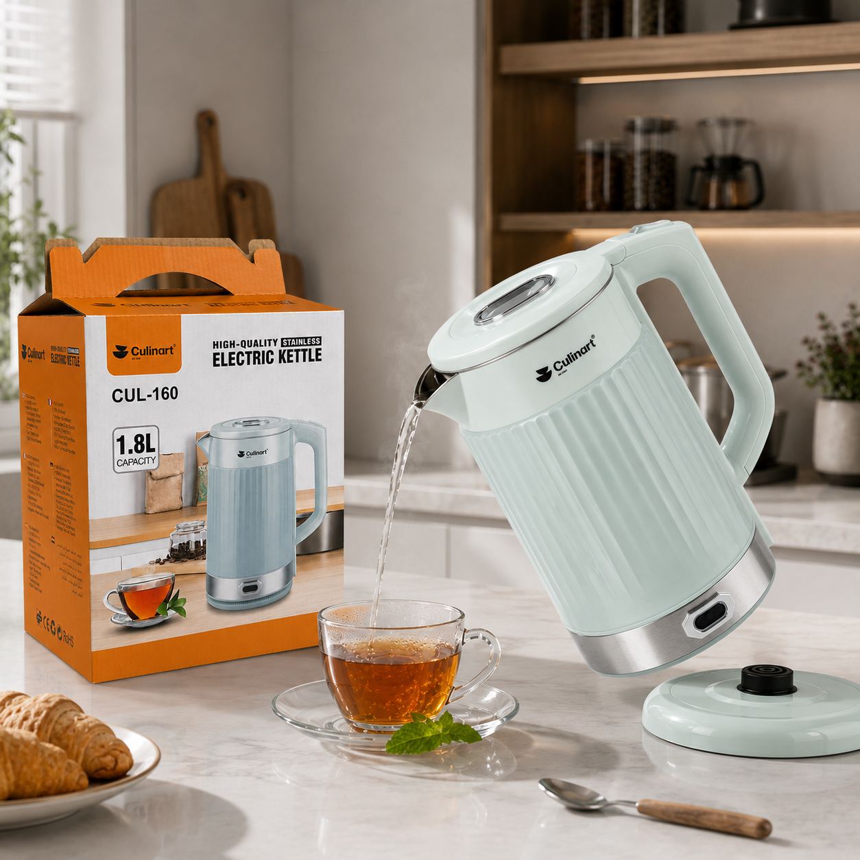 1.8L Nordic Style Electric Kettle For Retail & Wholesale