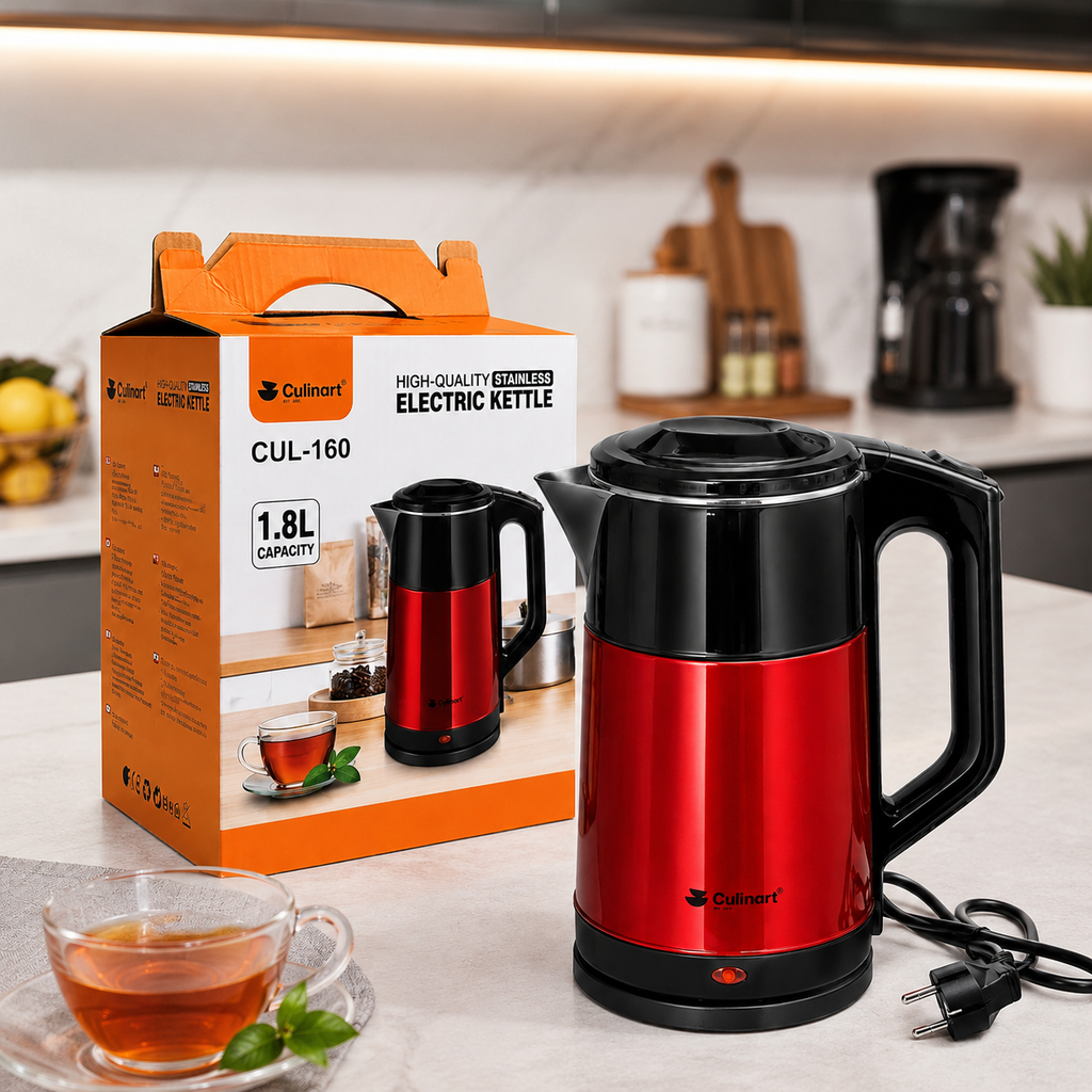 1.8L Stainless Steel Electric Kettle Wholesale for Home & Retail Solutions
