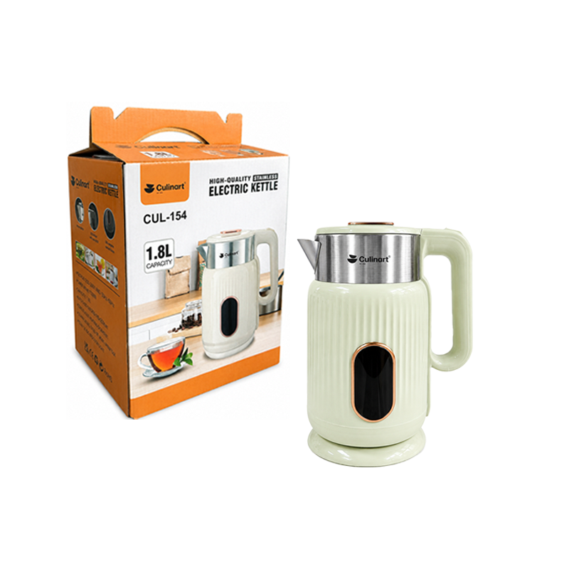Wholesale 1.8L Electric Kettle with Custom Branding Options for Home Appliance Distributors