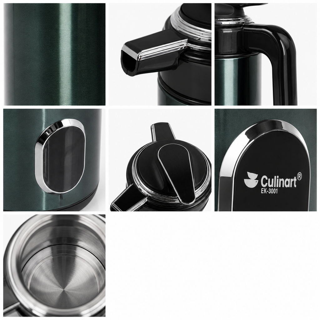 1.6L Temperature Control Kettle with Stainless Steel Inner Tank