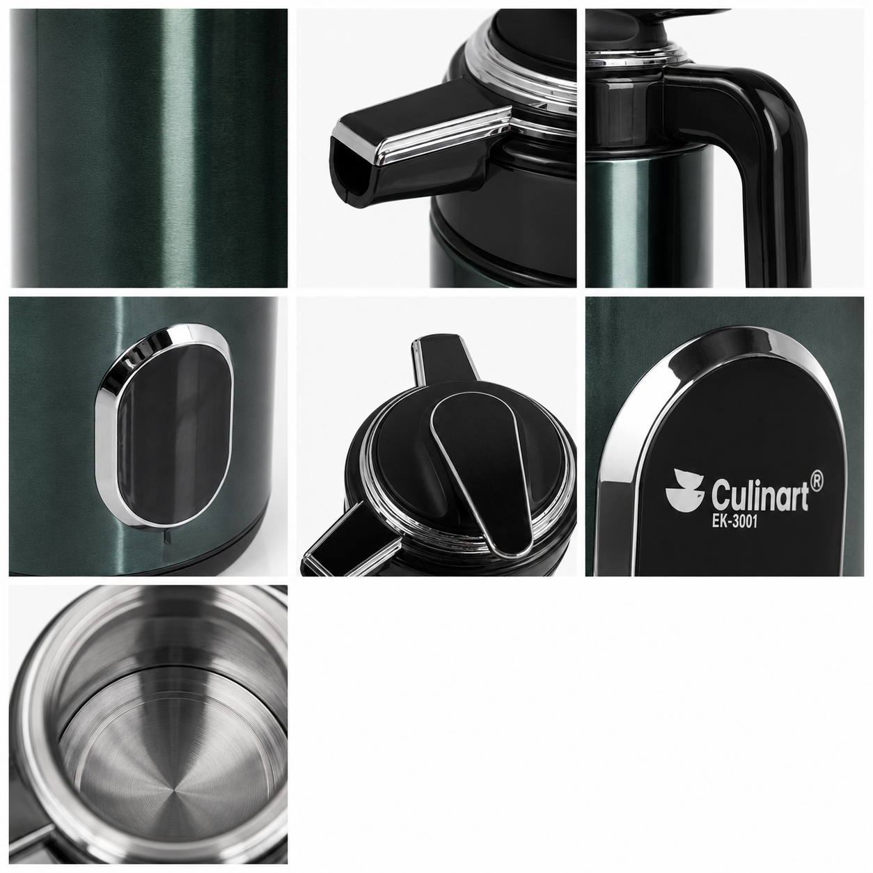 1.6L Temperature Control Kettle with Stainless Steel Inner Tank