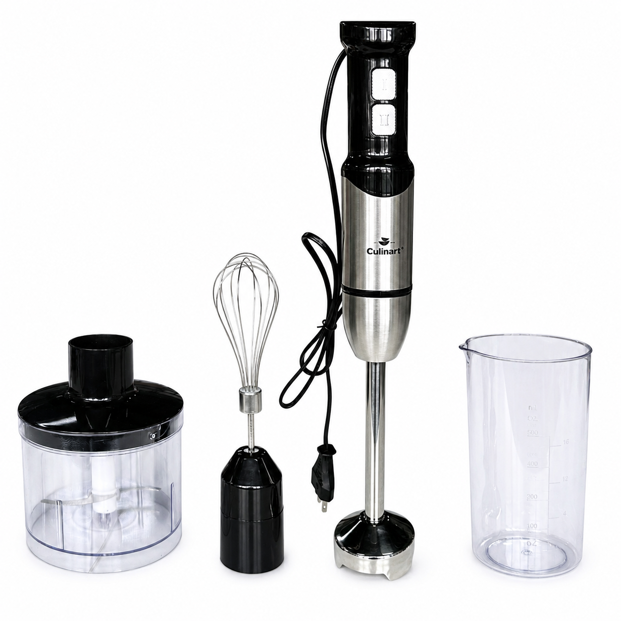 Culinart 300W Electric Hand Blender with Stainless Steel Shaft & Multi-Accessory Kitchen Set