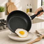 Granite Non-Stick Frying Pan with Glass Lid