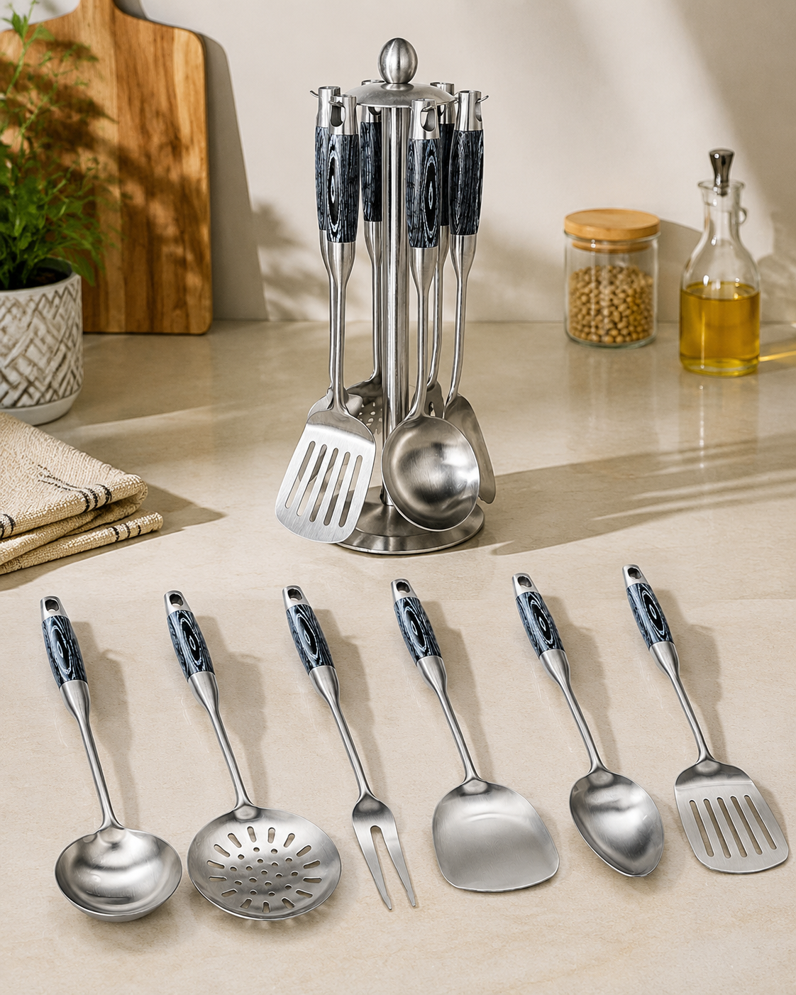 Modern Stainless Steel Kitchen Utensil Series For Retail & Wholesale