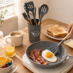 Grey Silicone Cooking Utensil Set for Retail and Wholesale Supply