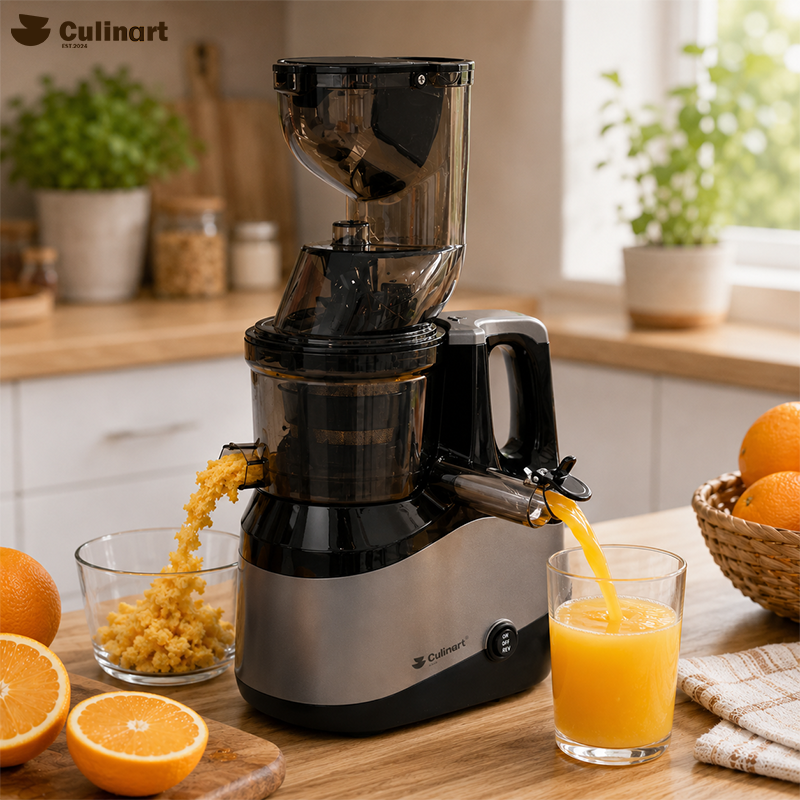 250W Slow Juicer – High-Yield Cold Press Juice Extractor