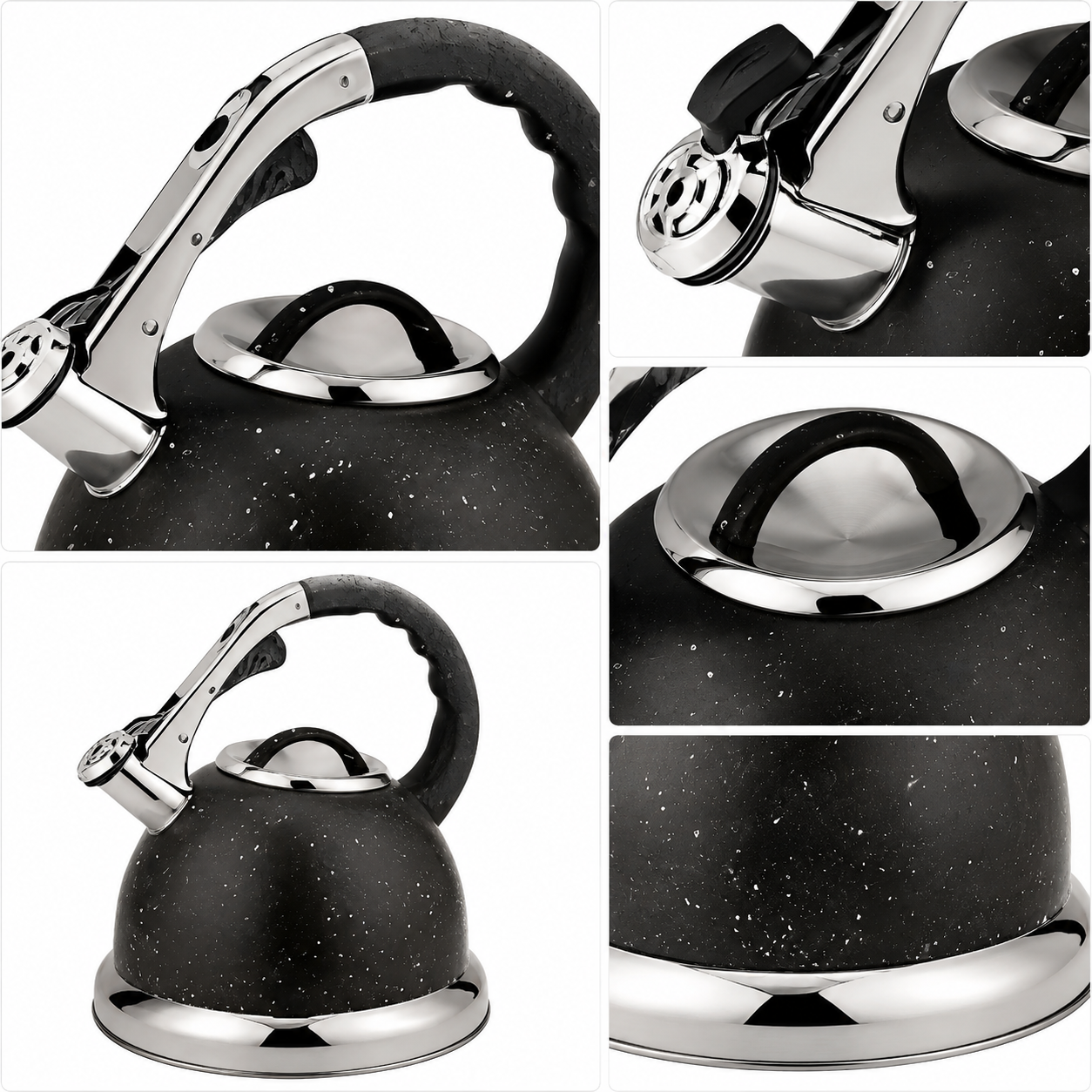 Modern Speckled Finish Whistling Kettle For Retail & Wholesale