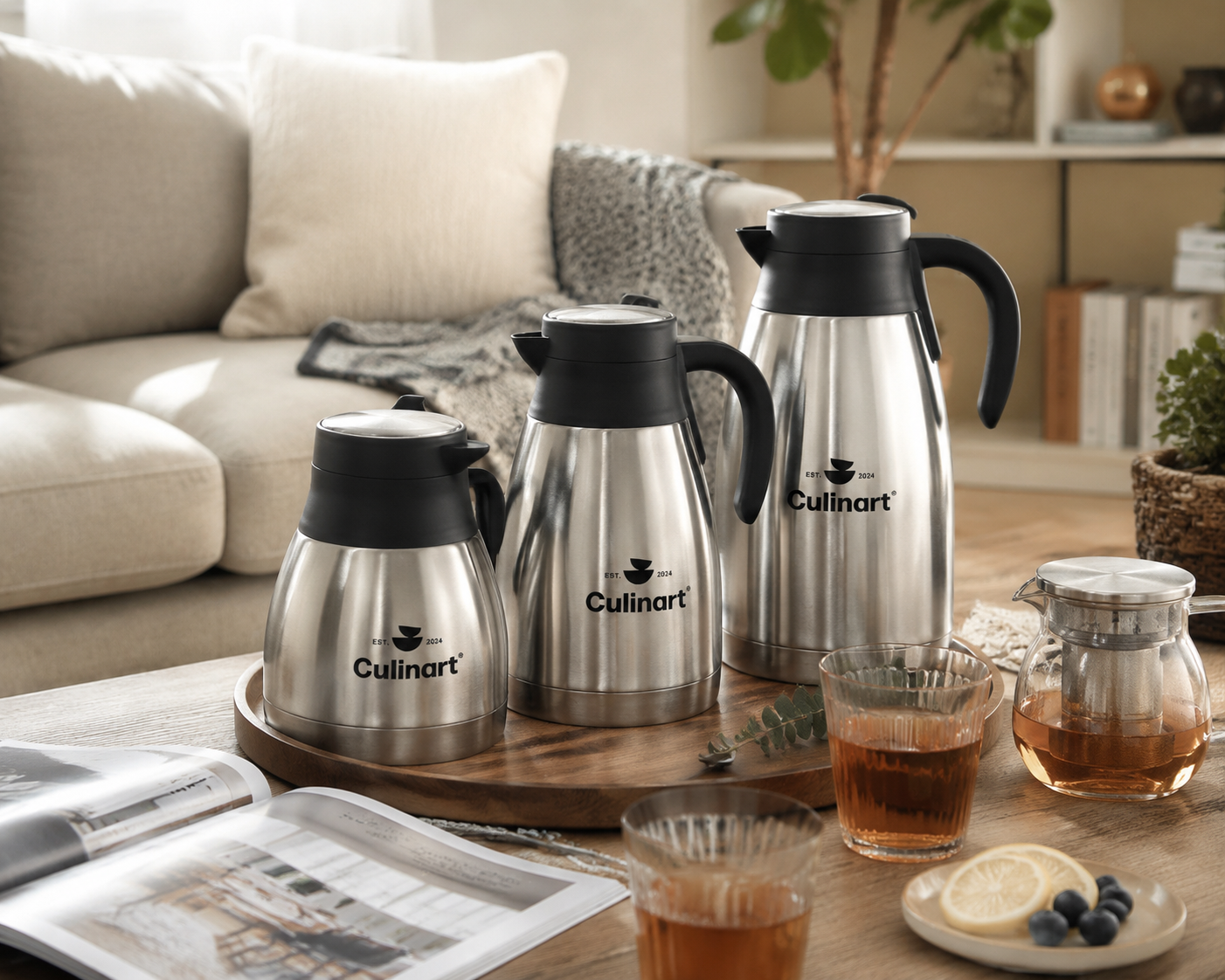 Commercial Stainless Steel Thermal Coffee Pot for Coffee & Tea Service