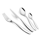 Stainless Steel Cutlery Set 4-Piece Modern Tableware Set