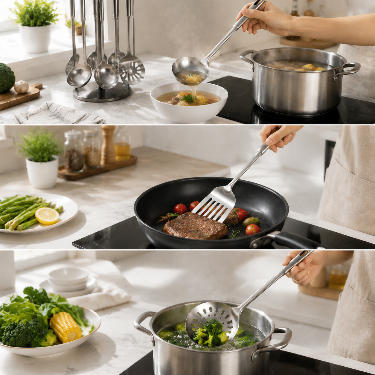 Durable Stainless Steel Cooking Utensil for Retail & Wholesale