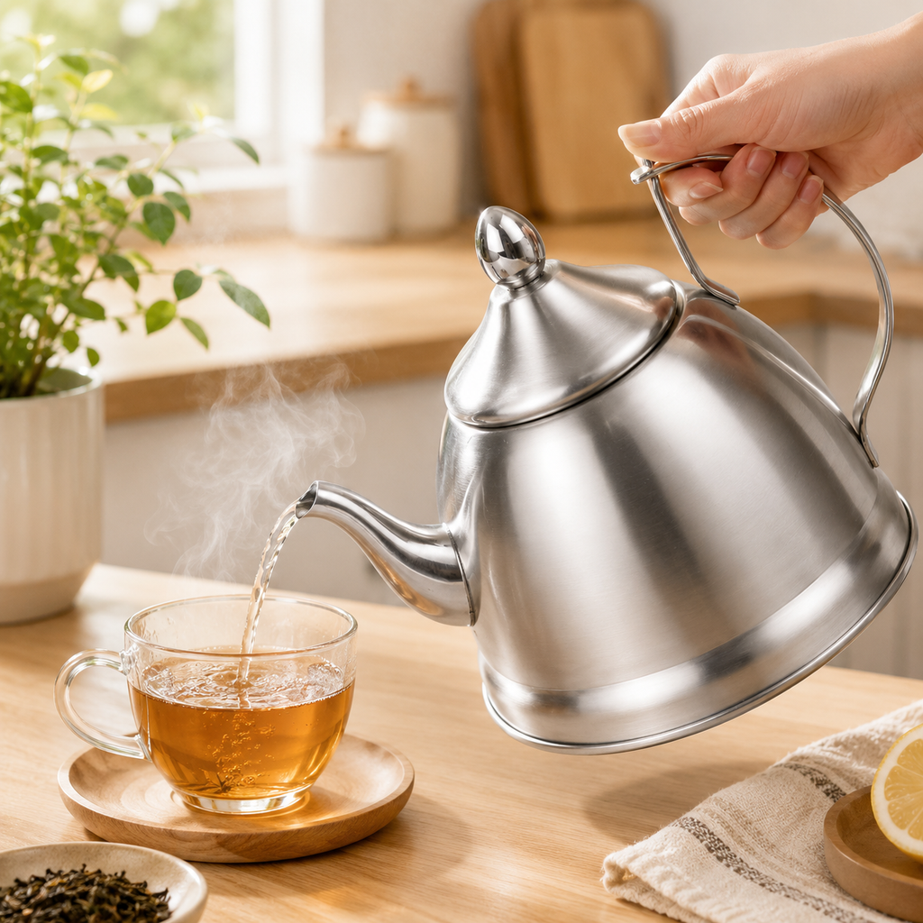 1.0L Classic Design Stainless Steel Tea Kettle