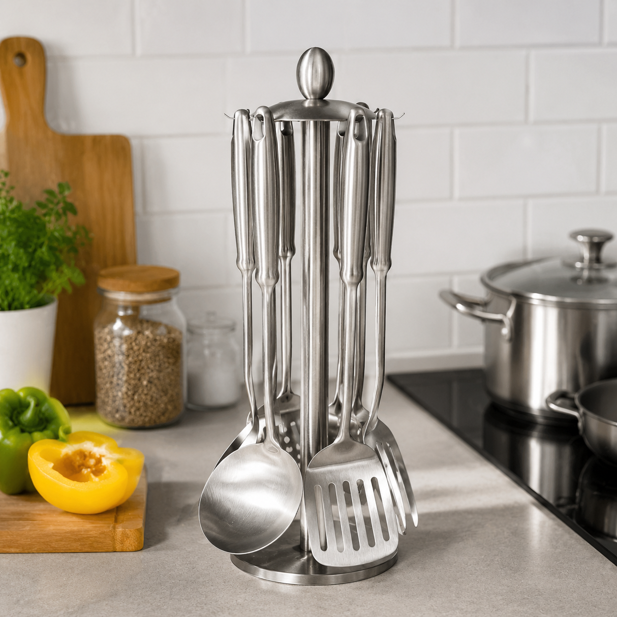 Premium Stainless Steel Kitchen Utensil Set for Professional Kitchen Solutions