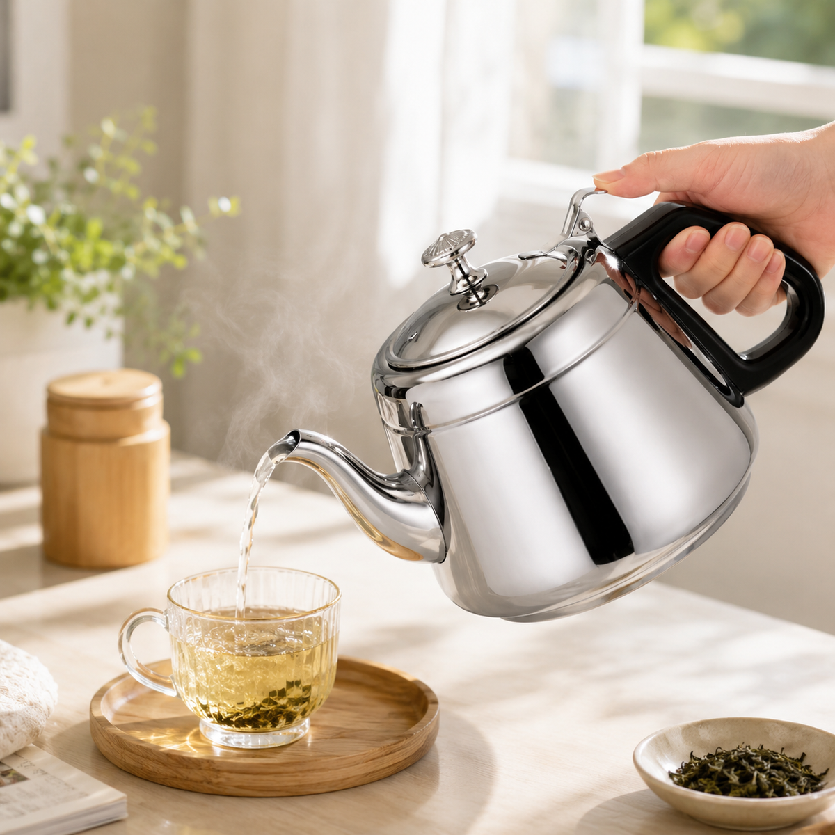 1.2L Classic Stainless Steel Tea Kettle