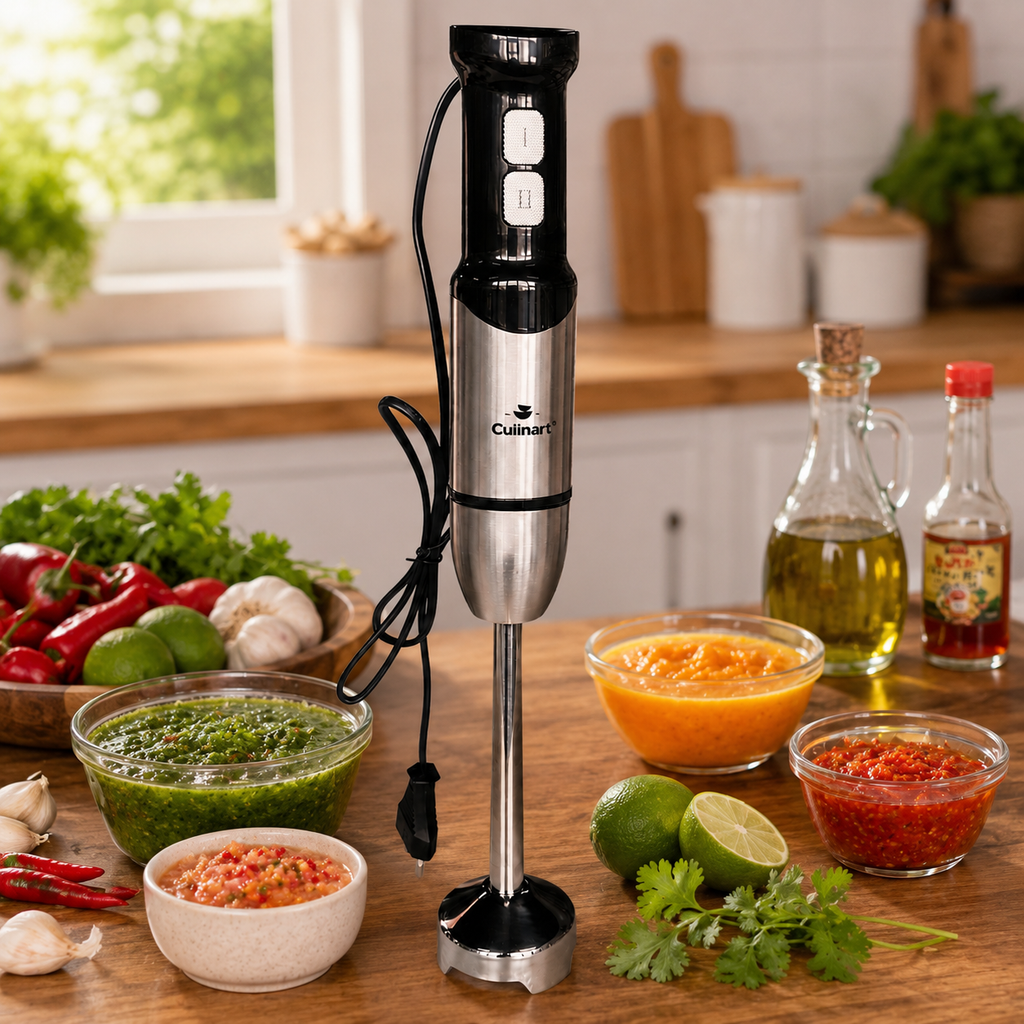 Culinart 300W Electric Hand Blender with Stainless Steel Shaft & Multi-Accessory Kitchen Set