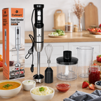 Culinart 300W Electric Hand Blender with Stainless Steel Shaft & Multi-Accessory Kitchen Set