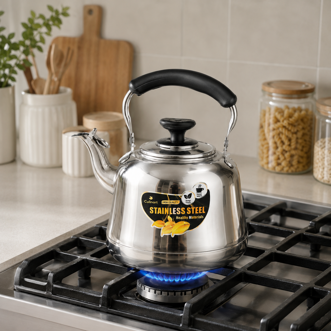 Classic Stainless Steel Whistling Tea Kettle For Retail & Wholesale