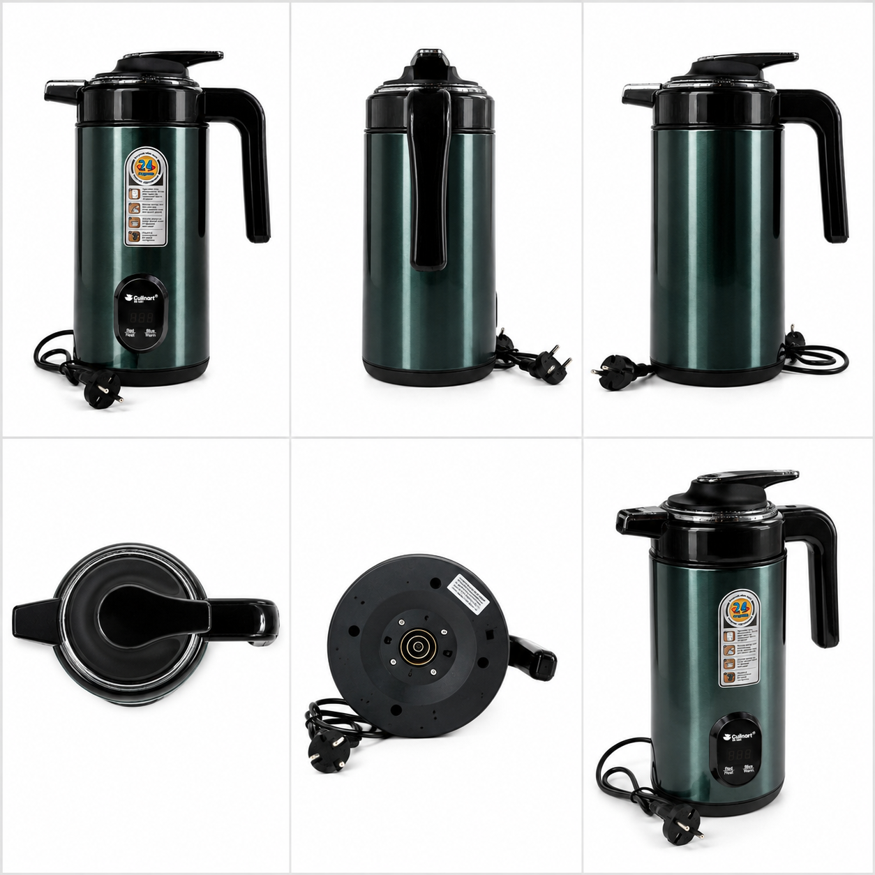 1.6L Temperature Control Kettle with Stainless Steel Inner Tank