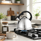 Premium Stainless Steel Whistling Kettle with Ergonomic Handle for Modern Kitchen Solutions